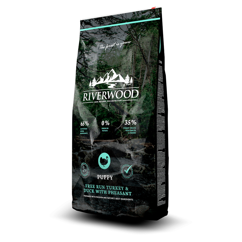 Riverwood Puppy Kalkkuna, ankka ja fasaani, 2 kg