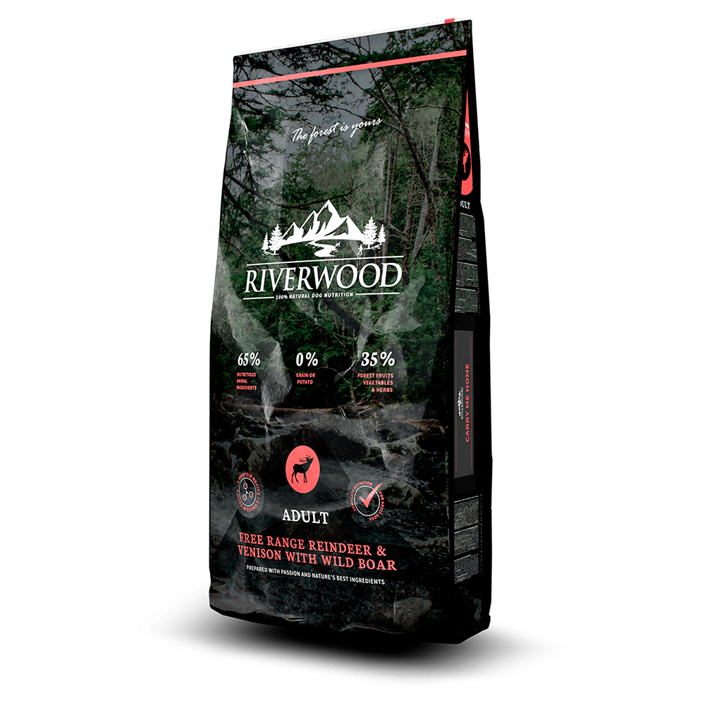 Riverwood Adult Poro, peura ja villisika, 12 kg