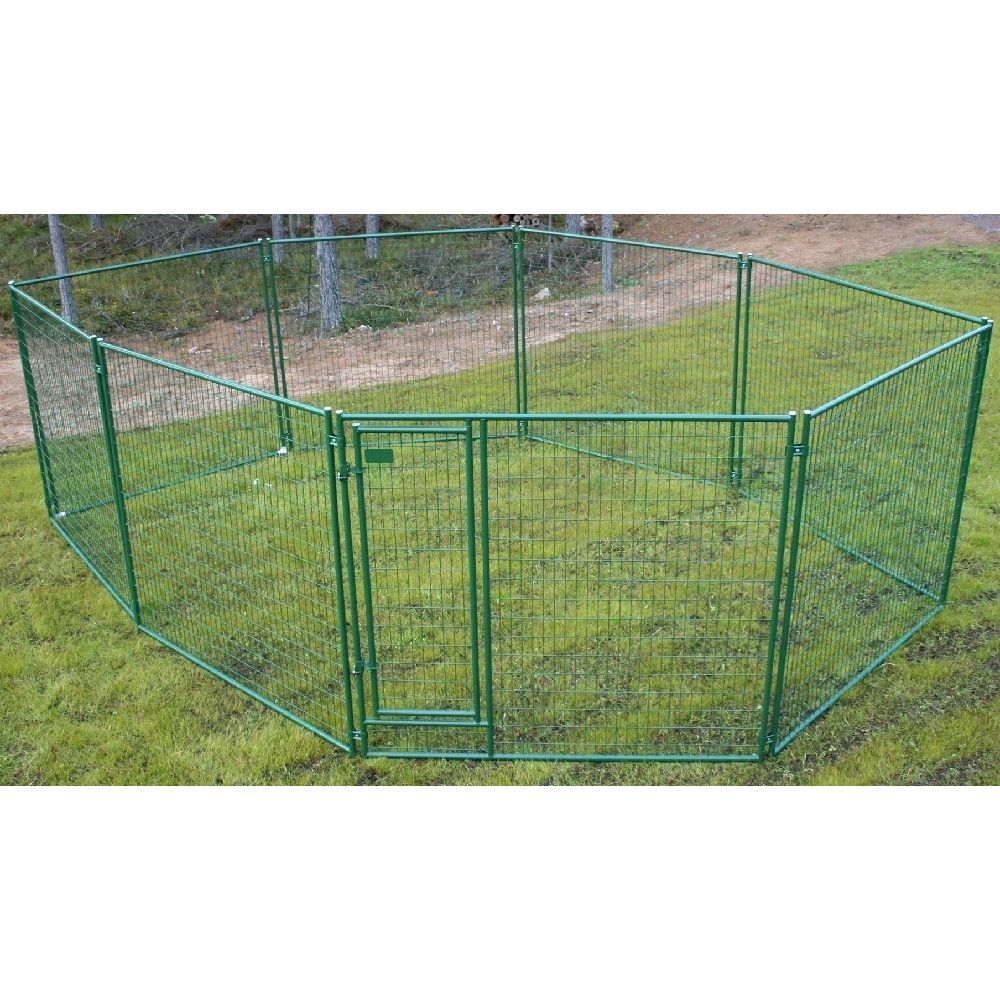 Jämpti Pro Medi koiratarha 6 x 4 m, sinkitty + maalattu (korkeus 185cm)