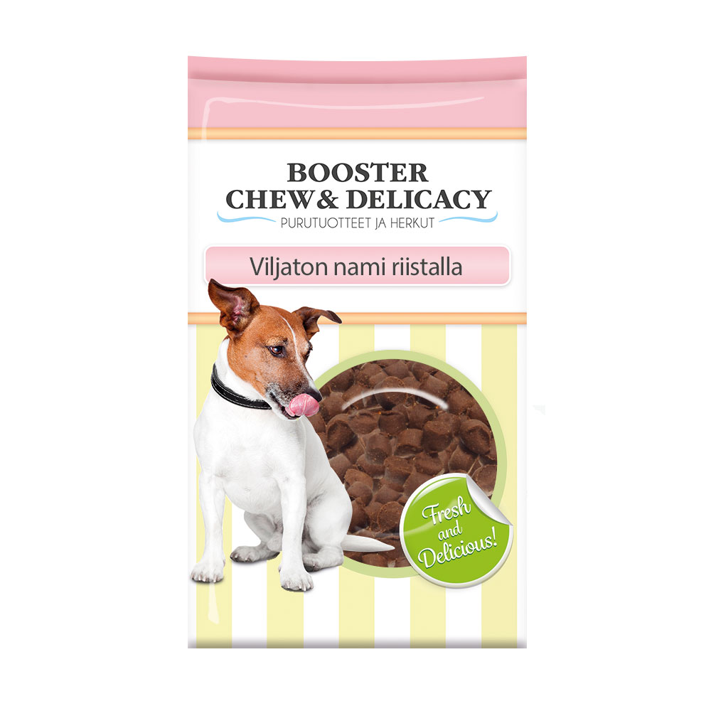 Booster Chew & Delicacy Viljaton nami riistalla, 200 g