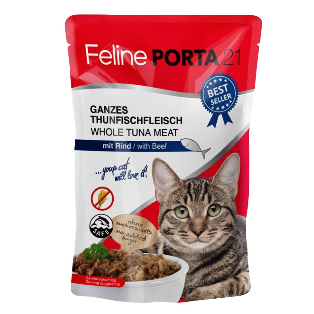 Feline Porta 21 Tonnikala ja nauta 100 g