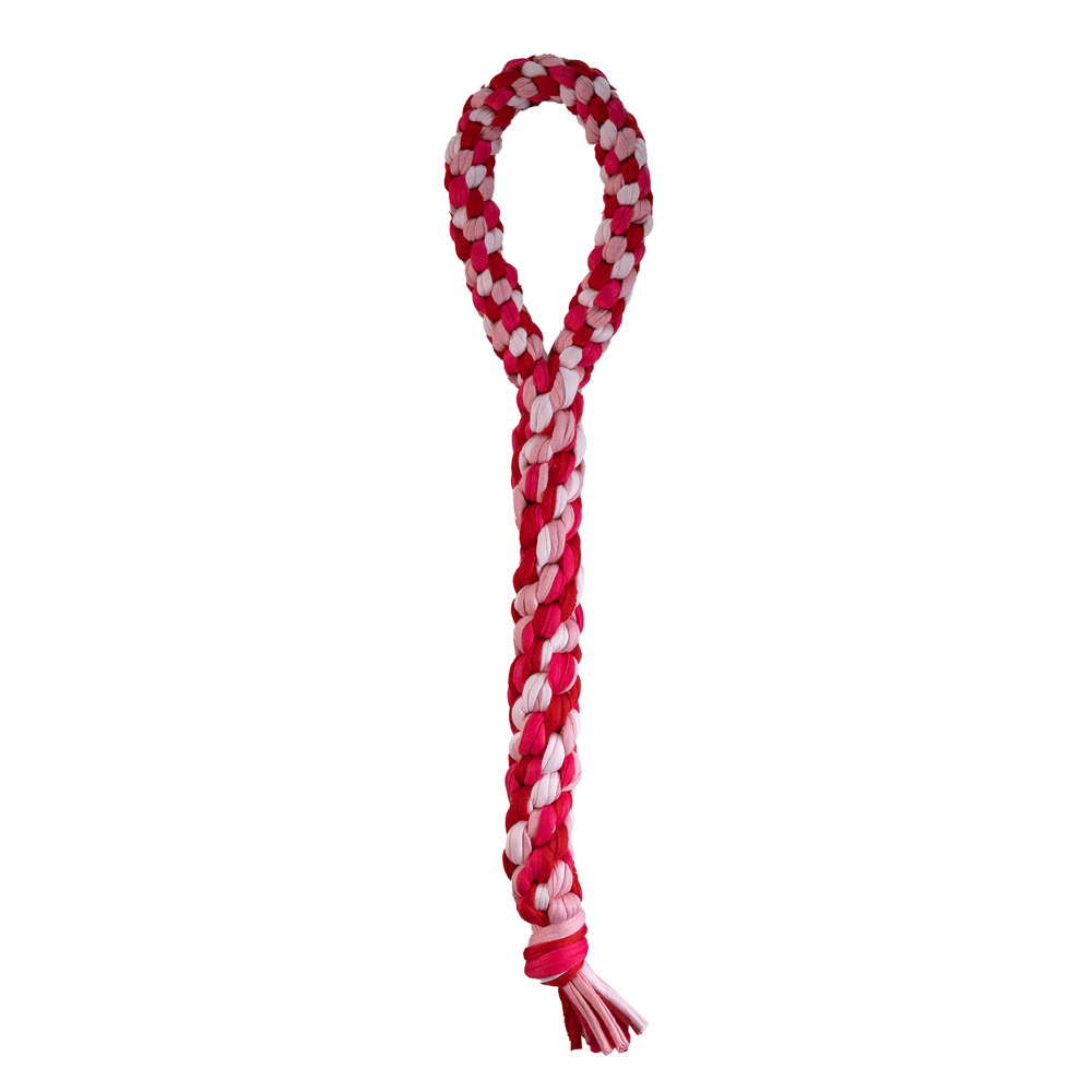 Finnero Taavi koiran Vetolelu kahvalla, Punainen (35cm)