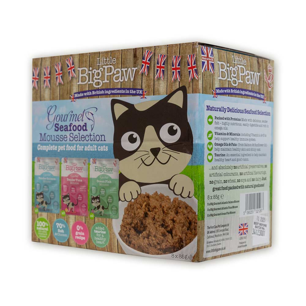 Little Big Paw kalalajitelma mousse, 8 x 85 g