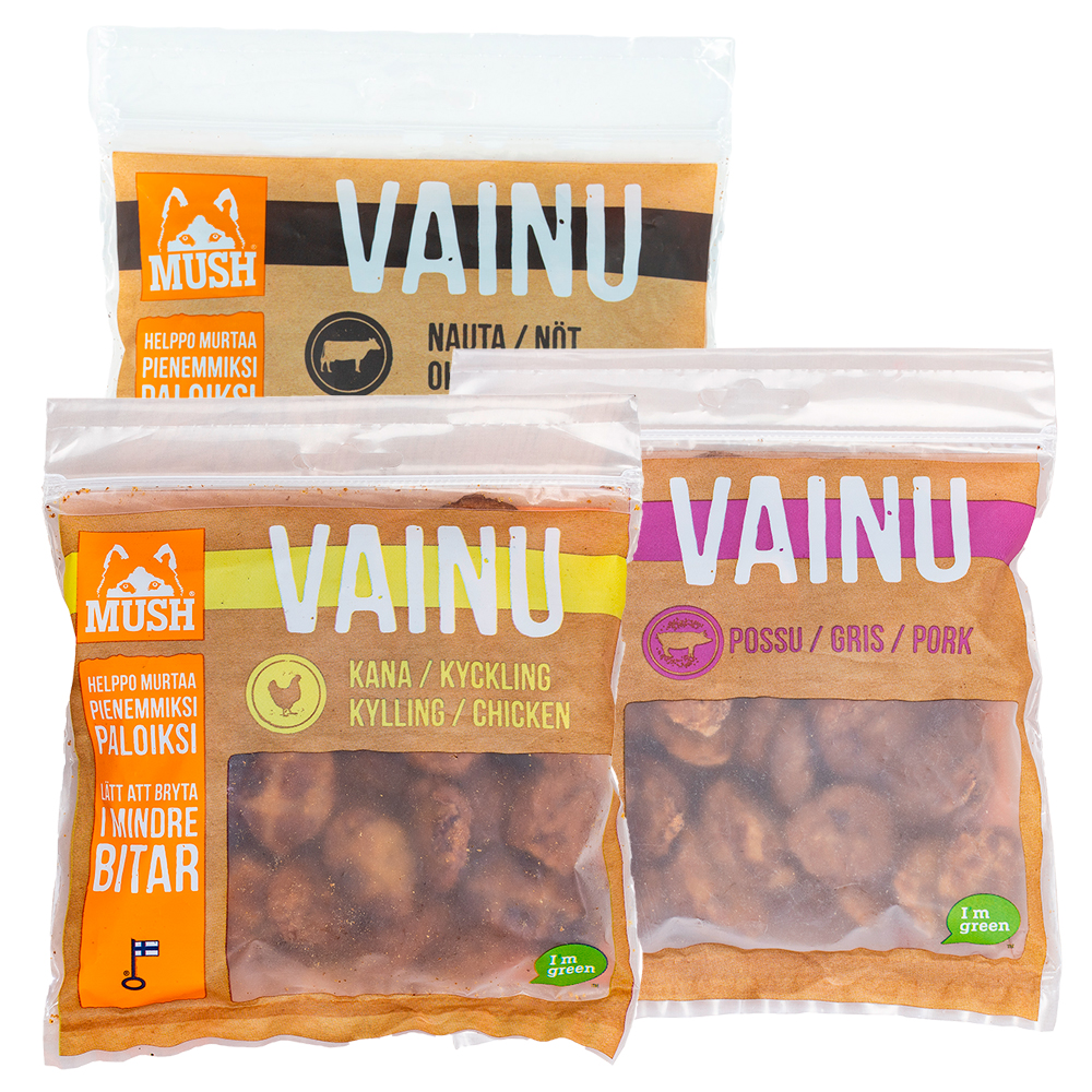 MUSH VAINU, Koiran koulutusnami, 150 g