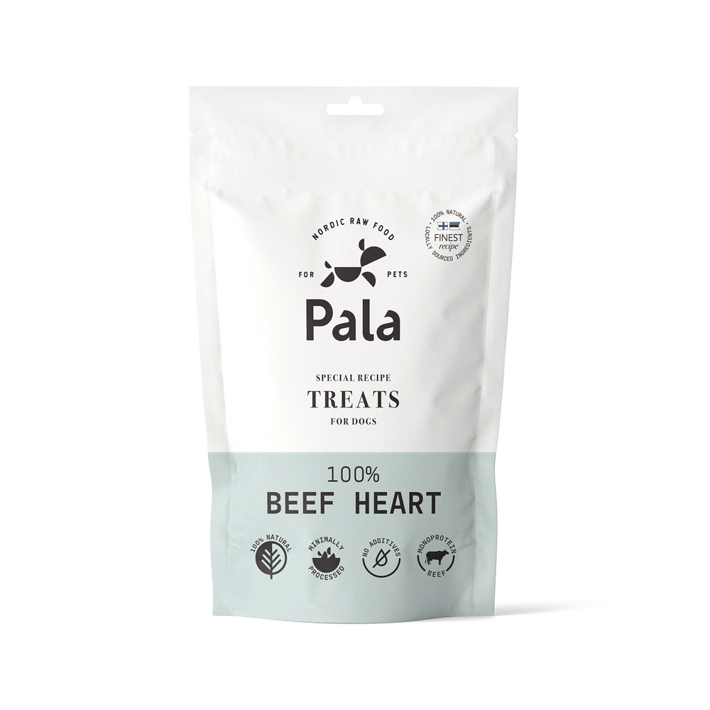 Pala Treats 100% Beef heart, 100g (naudan sydän)