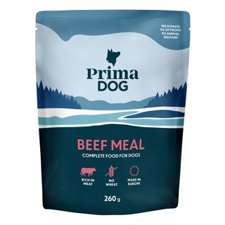 PrimaDog Liha-ateria, koiran täysravinto 260g