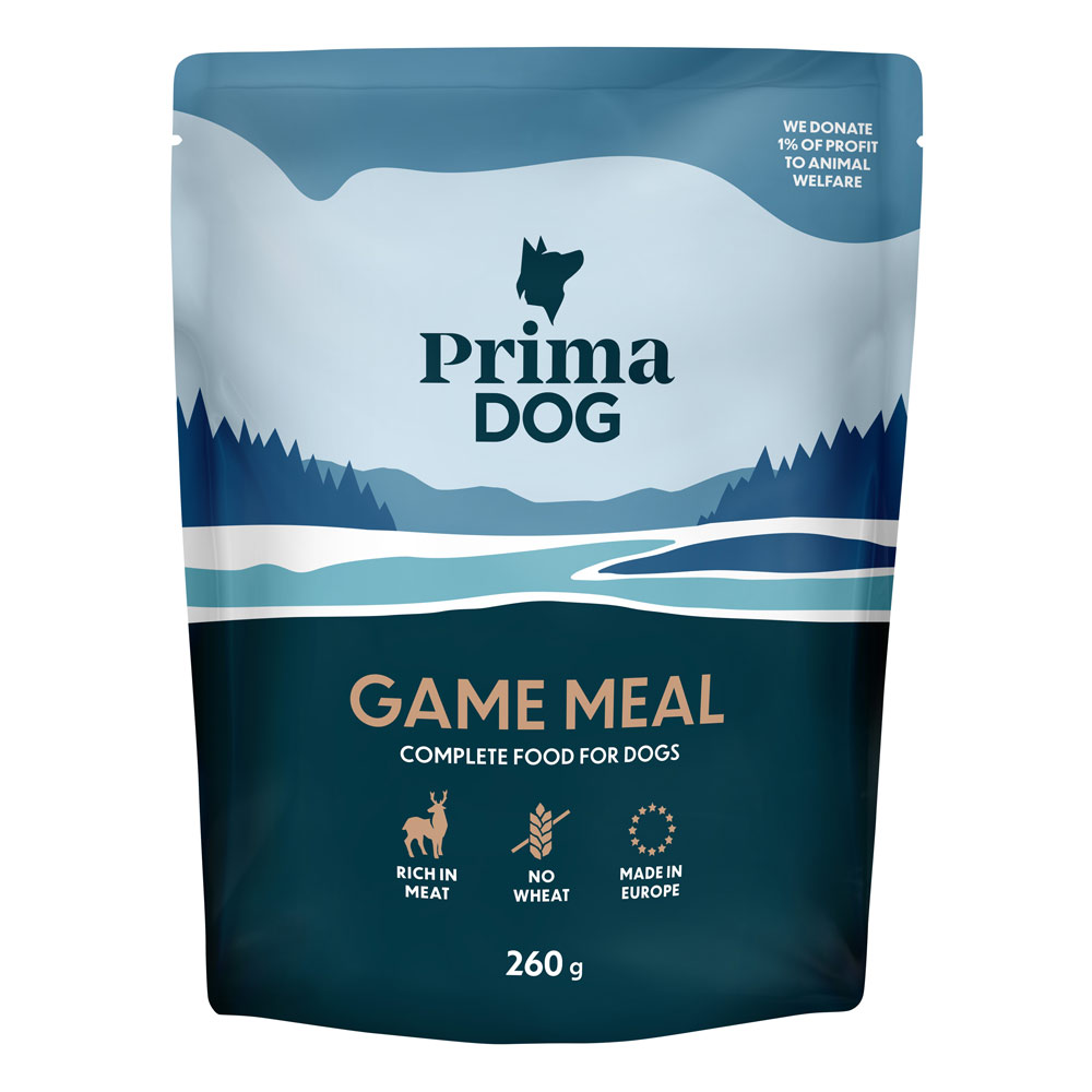 PrimaDog Riista-ateria, 260 g