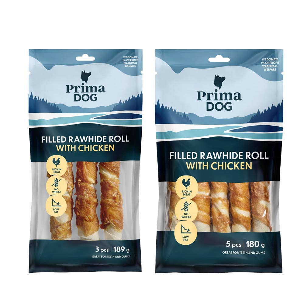 PrimaDog täytetty pururulla kanakääreellä