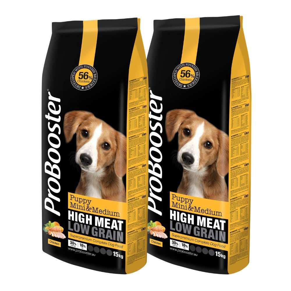 ProBooster Puppy Mini & Medium Chicken 2 x 15 kg