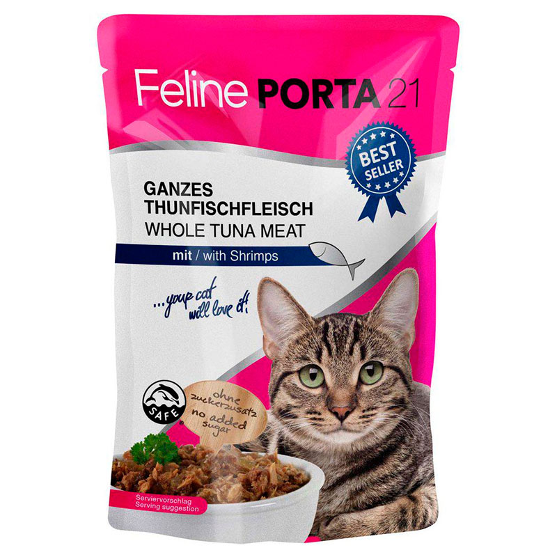 Feline Porta 21 Tonnikala  ja katkarapu, 100 g