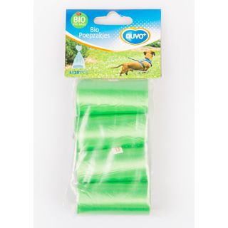 Duvo+ Biohajoavat kakkapussit,  4 x 20 pss rullaa