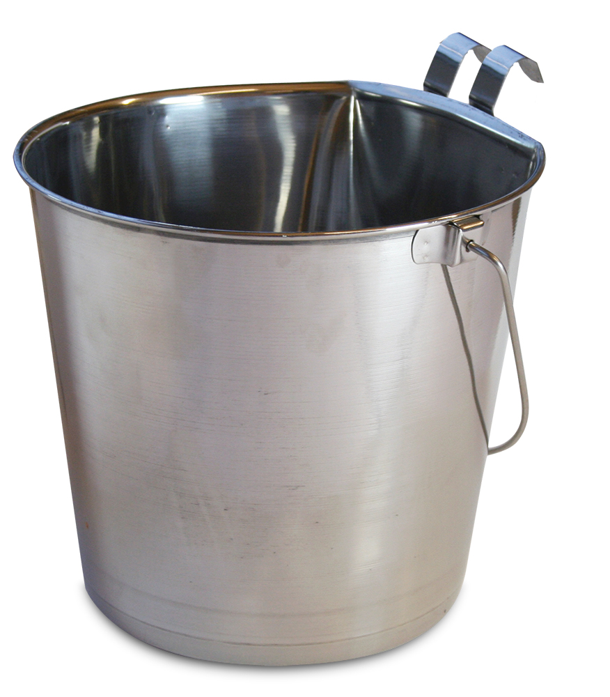 Metallinen sanko litteällä takaseinällä - Eri kokoja