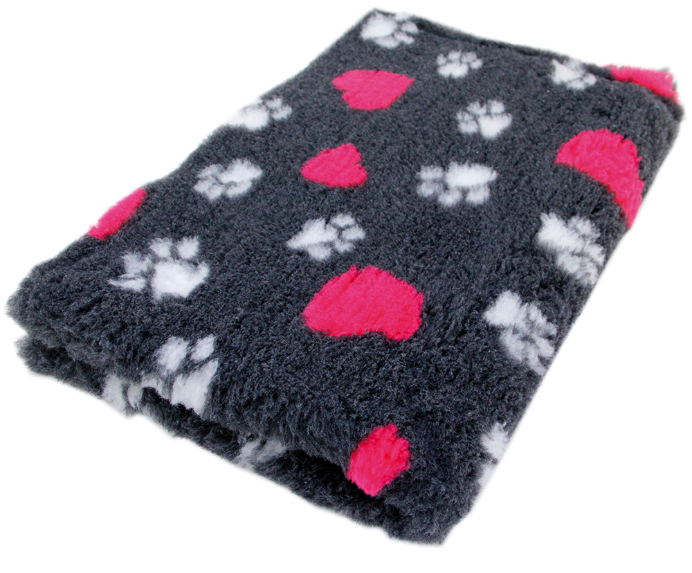 Foxy Fur -Makuualusta, Tummanharmaa hertta