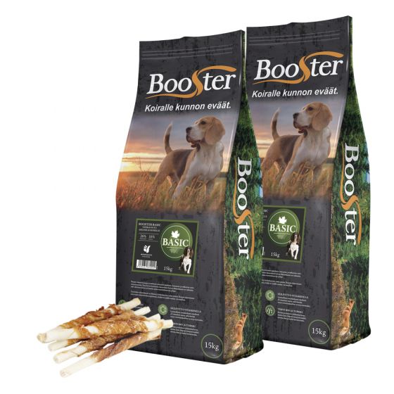 Booster Basic 2 x 15 kg + B&C Kanakierretikut 9g x 12cm 45 kpl