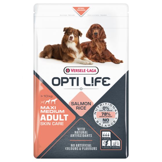 12,5 kg Opti Life Adult Skin Care Medium & Maxi