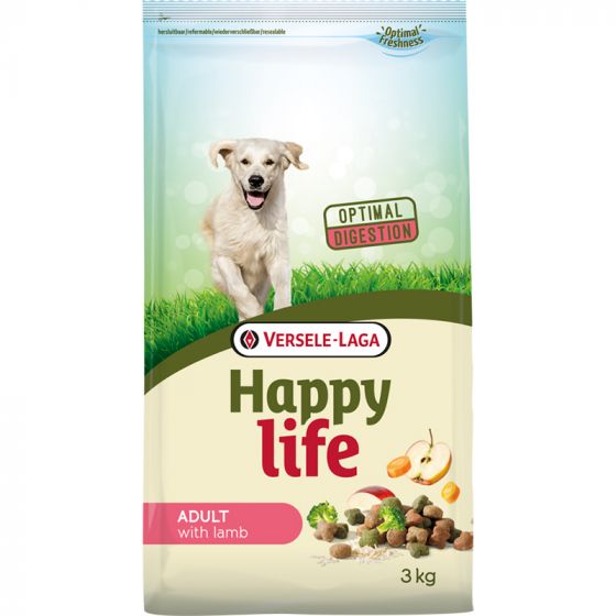 15 kg Versele-Laga Happy Life  Adult with Lamb