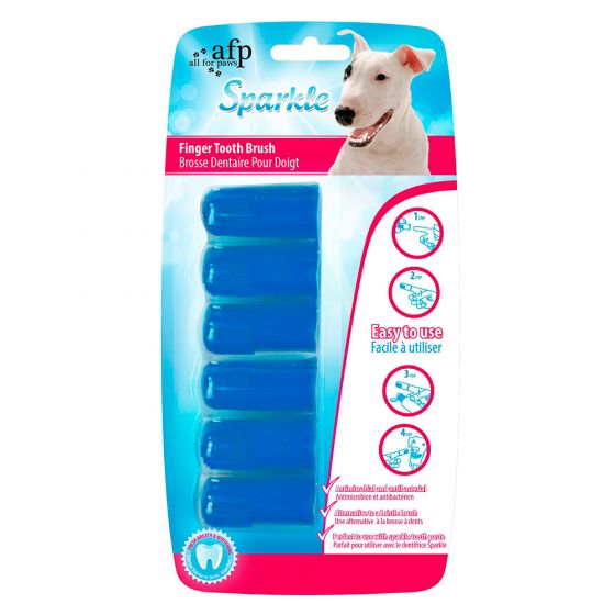 AFP Sparkles Finger Brush,  Sormihammasharjat 6 kpl