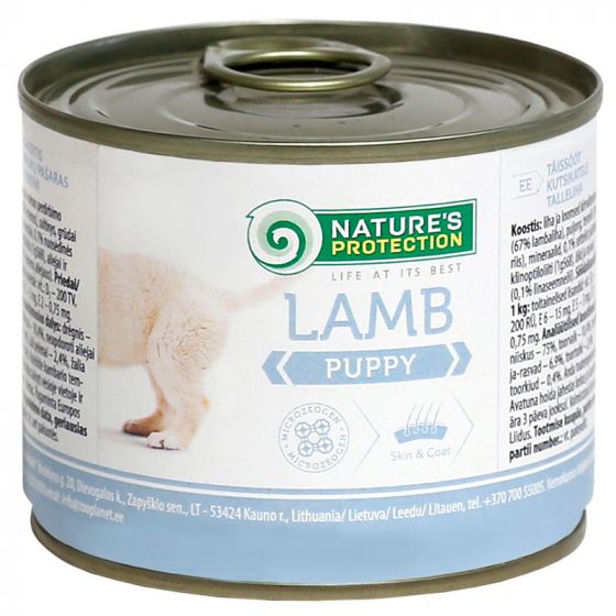 200g Nature's Protection Puppy  Lammas, säilyke