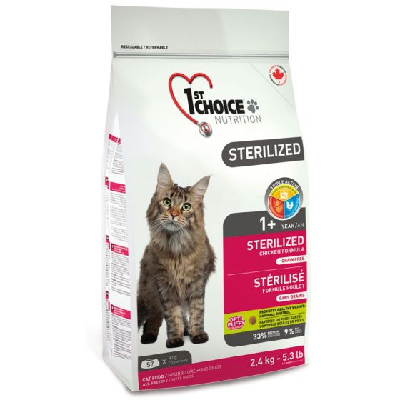 1st Choice Cat Adult Sterilized 2,4 kg