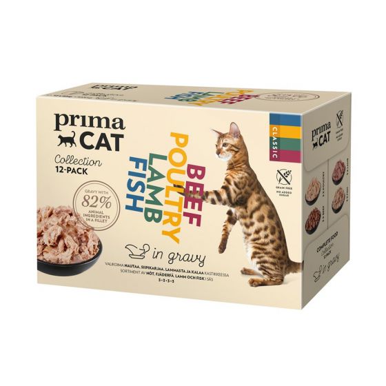 PrimaCat Classic  kastikelajitelma, 12 x 85g