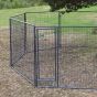 Jämpti Pro Medi Sinkitty + maalattu koiratarha 6 x 6 m (1+11, korkeus 185 cm)