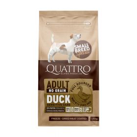 Quattro Dog Small Breed Adult with Duck