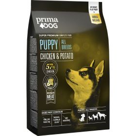 PrimaDog Puppy All Breeds Kana-peruna 4 kg
