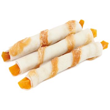 Booster Chew & Delicacy 3-in-1  Kana-bataattikevytrulla 15cm 3kpl Booster Chew & Delicacy 3-in-1  Kana-bataattikevytrulla 15cm 3kpl
