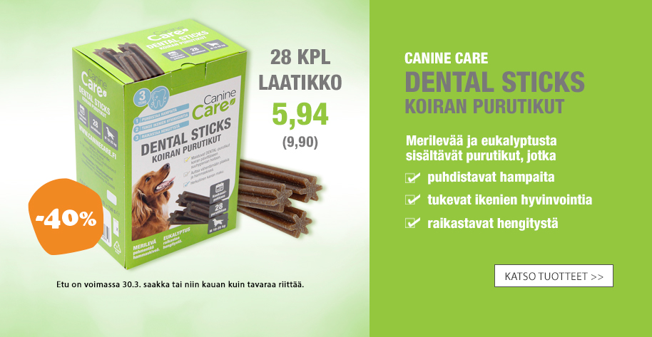 CanineCare Dental Sticks tarjoushintaan