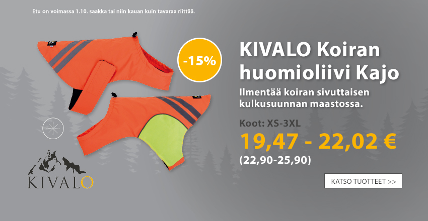 Kivalo Koiran huomioliivi Kajo -15 %