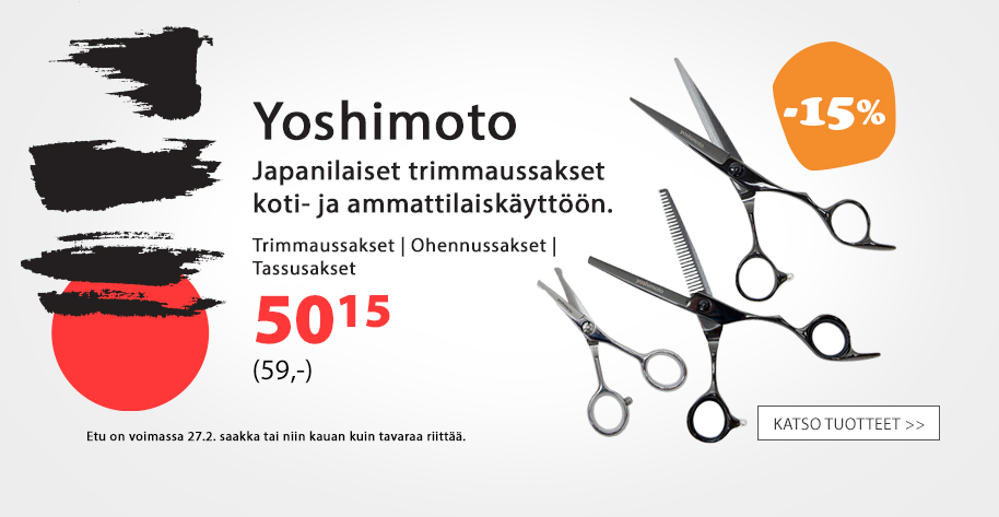 Yoshimoto-trimmaussakset leikattuun hintaan