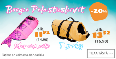Boogie pelastusliivit alennus 20 prosenttia