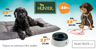 Hunter tuotteet alennus 20 prosenttia