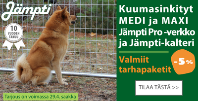 Kuumasinkityt Jämpti Pro -verkko ja Jämpti -kalteri tarhapaketit alennus 5 prosenttia