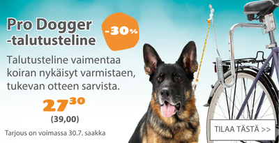 Pro Dogger talutusteline polkupyörään alennus 30 prosenttia