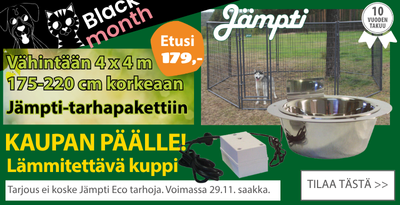 Jämpti tarhapakettiin kaupan päälle lämmitettävä kuppi