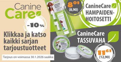 Caninecare tuotteista 10 prosentin alennus