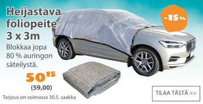 Heijastava foliopeite 3 x 3 m alennus 15 prosenttia