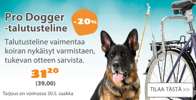 Pro Dogger talutusteline polkupyörään alennus 20 prosenttia