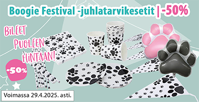 Boogie Festival setit puoleen hintaan